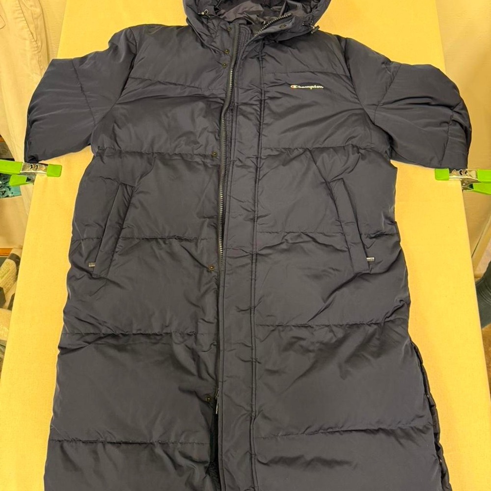Champion navy blue‎ long puffer coat